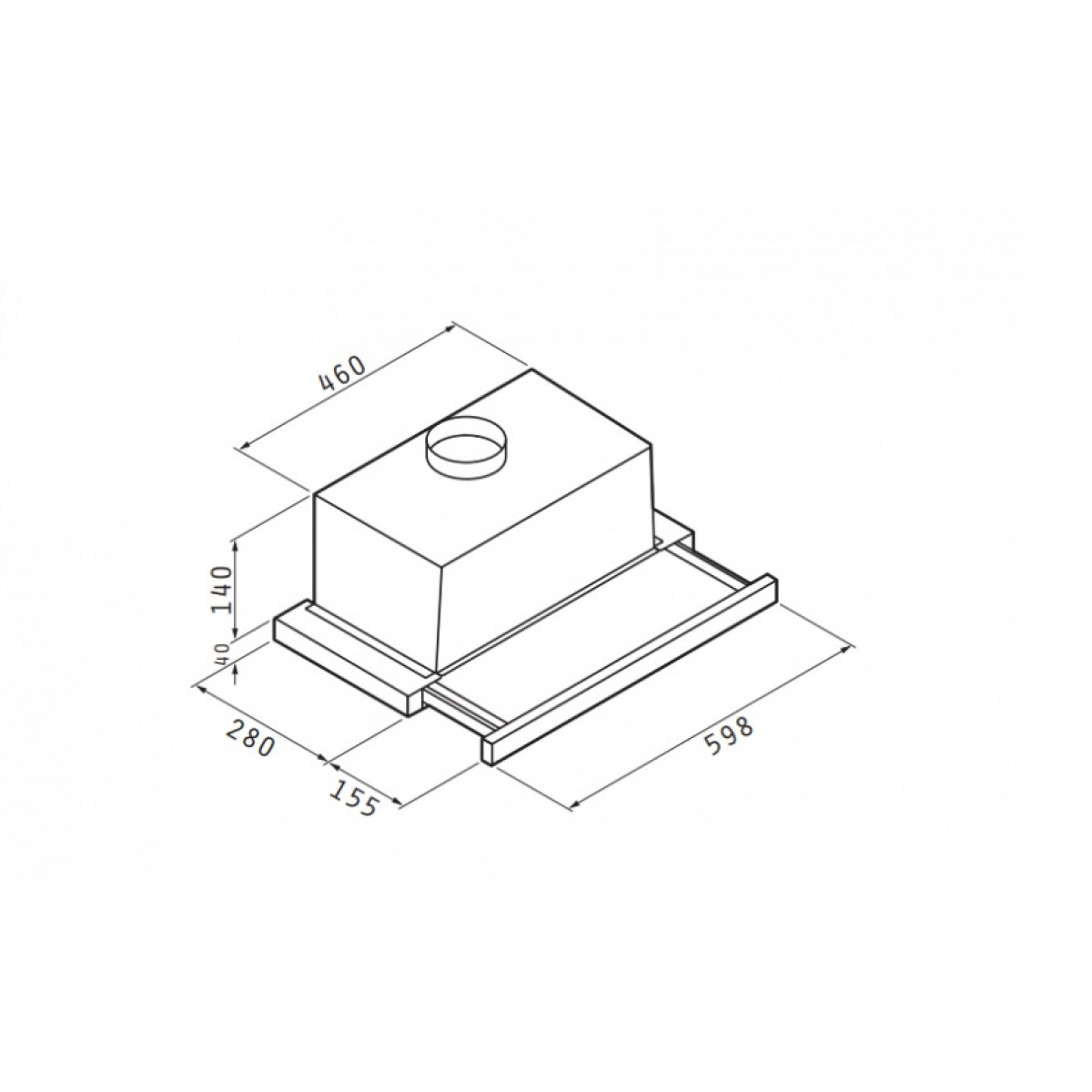 Pyramis Απορροφητήρας Συρόμενος Essential 60cm Inox (065017002) Pyramis Απορροφητήρας Συρόμενος Essential 60cm Inox (065017002)