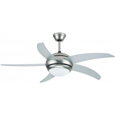 EUROLAMP 147-29009 Ανεμιστήρες οροφής ΜΕ 1 ΦΩΣ E27 ΝΙΚΕΛ ΜΑΤ ΜΕ ΚΟΝΤΡΟΛ Φ122 70W