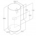 ELICA TUBE PRO ISLAND WH/A/43 PRF0090720B Καμίνια, Τζάκι ELICA TUBE PRO ISLAND WH/A/43 PRF0090720B Καμίνια, Τζάκι
