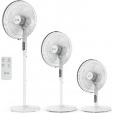 Izzy IZ-9007 Ανεμιστήρας Ορθοστάτης 2 σε 1 70W Διαμέτρου 40cm με Τηλεχειριστήριο