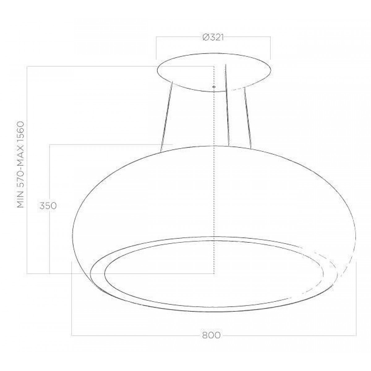 ELICA SEASHELL WH/F/80 PRF0024262A Νησίδες ELICA SEASHELL WH/F/80 PRF0024262A Νησίδες