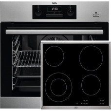 AEG BEB351110M + HK624010XB (W-SET) Σετ Φούρνος + Εστία