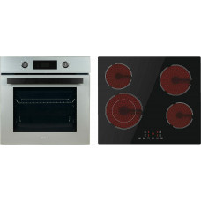 DAVOLINE DSGO 8004 GRAY + BVC SL 6005 (W-SET) Σετ Φούρνος + Εστία