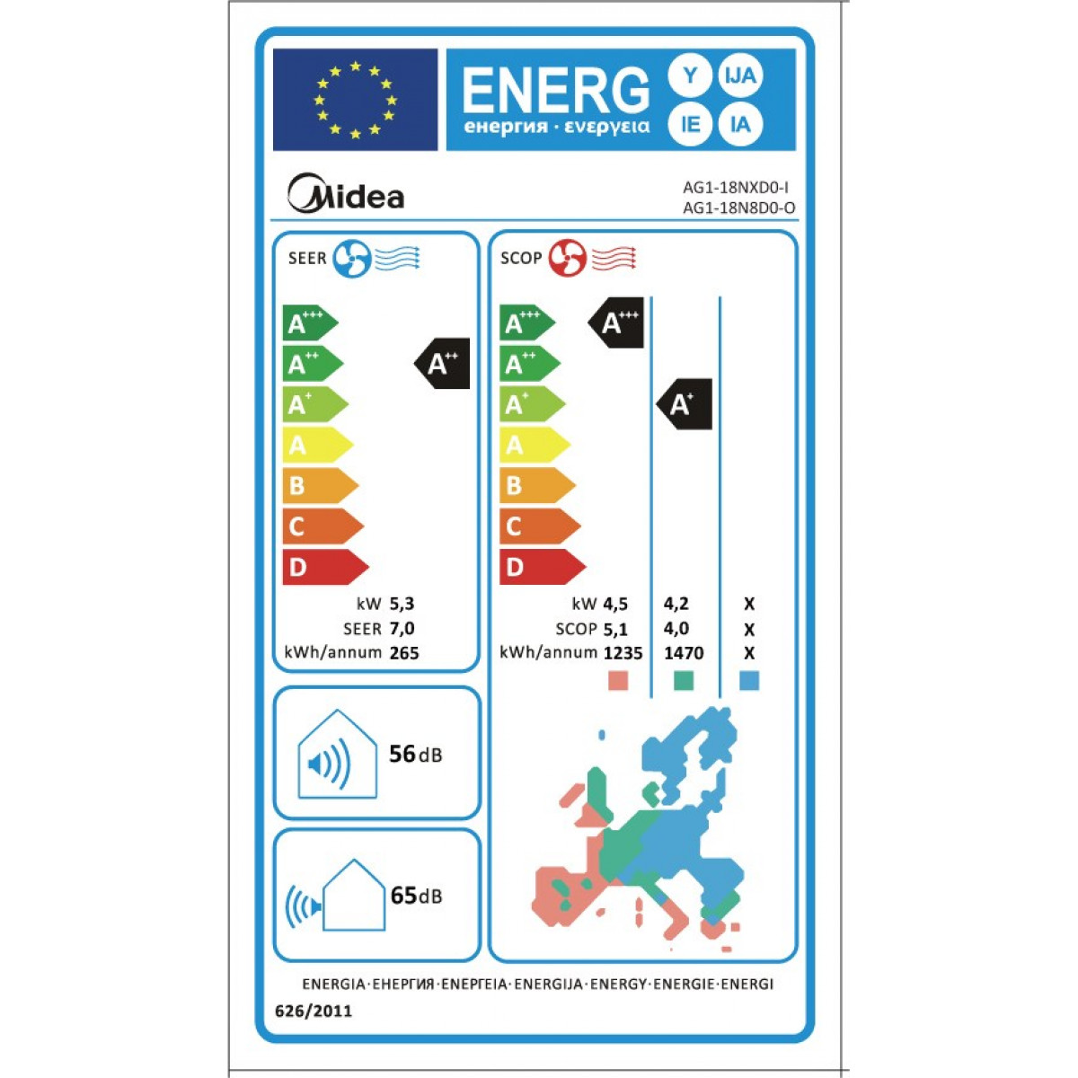 MIDEA XTREMESAVE AG1 -18NXD0-I / 18N8D0-O (W-SET) Κλιματιστικά Τοίχου MIDEA XTREMESAVE AG1 -18NXD0-I / 18N8D0-O (W-SET) Κλιματιστικά Τοίχου