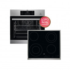 AEG HK634021XB+BEB351110M Σετ Φούρνος + Εστία