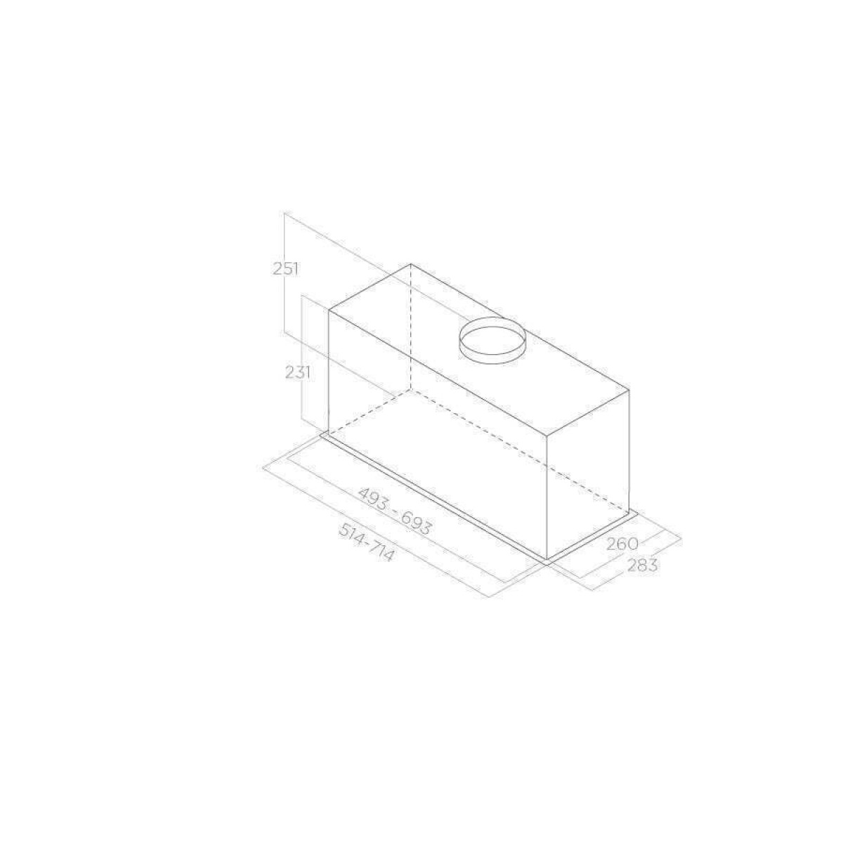 Elica Fold GR/A/52 Μηχανισμός Απορρόφησης 60cm Inox PRF0180808 Elica Fold GR/A/52 Μηχανισμός Απορρόφησης 60cm Inox PRF0180808