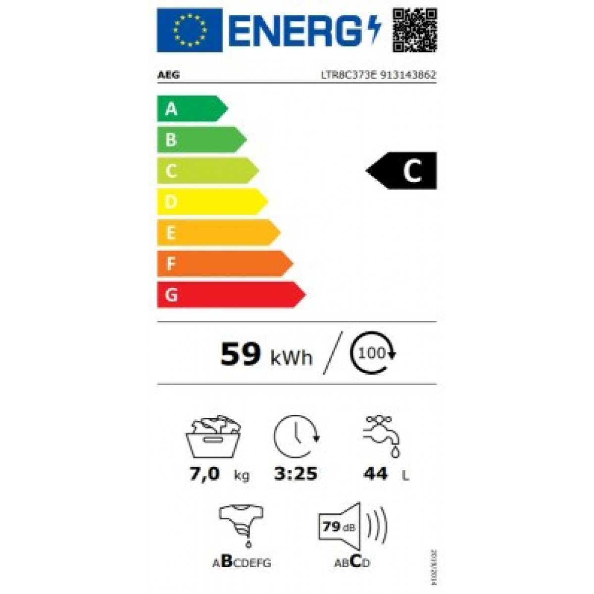 AEG LTR8C373E Πλυντήρια ρούχων AEG LTR8C373E Πλυντήρια ρούχων