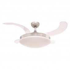EUROLAMP 300-25020 Ανεμιστήρες οροφής ΝΙΚΕΛ ΜΕ ΑΝΟΙΓΟΚΛΕΙΟΜΕΝΕΣ ΦΤΕΡΩΤΕΣ LED ΦΩΣ ΚΑΙ ΚΟΝΤΡΟΛ 40W DC MOTEΡ
