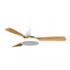 EUROLAMP 300-25041 Ανεμιστήρες οροφής ΛΕΥΚΟ ΚΑΙ ΞΥΛΟ ΜΕ LED ΦΩΣ ΚΑΙ ΚΟΝΤΡΟΛ Φ122 DC 35W