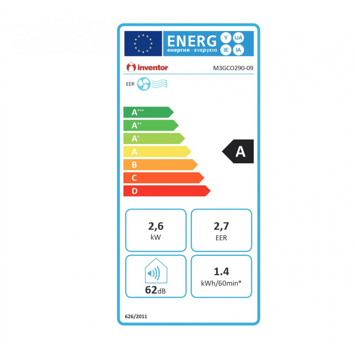 Inventor Φορητό Κλιματιστικό Magic M3GCO290-09 9000Btu Inventor Φορητό Κλιματιστικό Magic M3GCO290-09 9000Btu