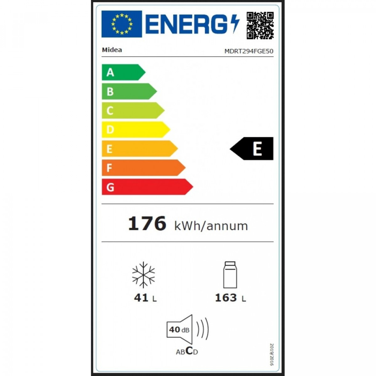 MIDEA MDRT294FGE50 Δίπορτο Ψυγείο 204lt Υ143xΠ55xΒ55cm Inox MIDEA MDRT294FGE50 Δίπορτο Ψυγείο 204lt Υ143xΠ55xΒ55cm Inox
