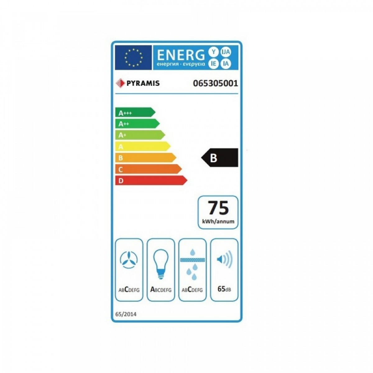 Pyramis Turbo EF Μηχανισμός Απορρόφησης 51cm Μαύρος 065040601 Pyramis Turbo EF Μηχανισμός Απορρόφησης 51cm Μαύρος 065040601