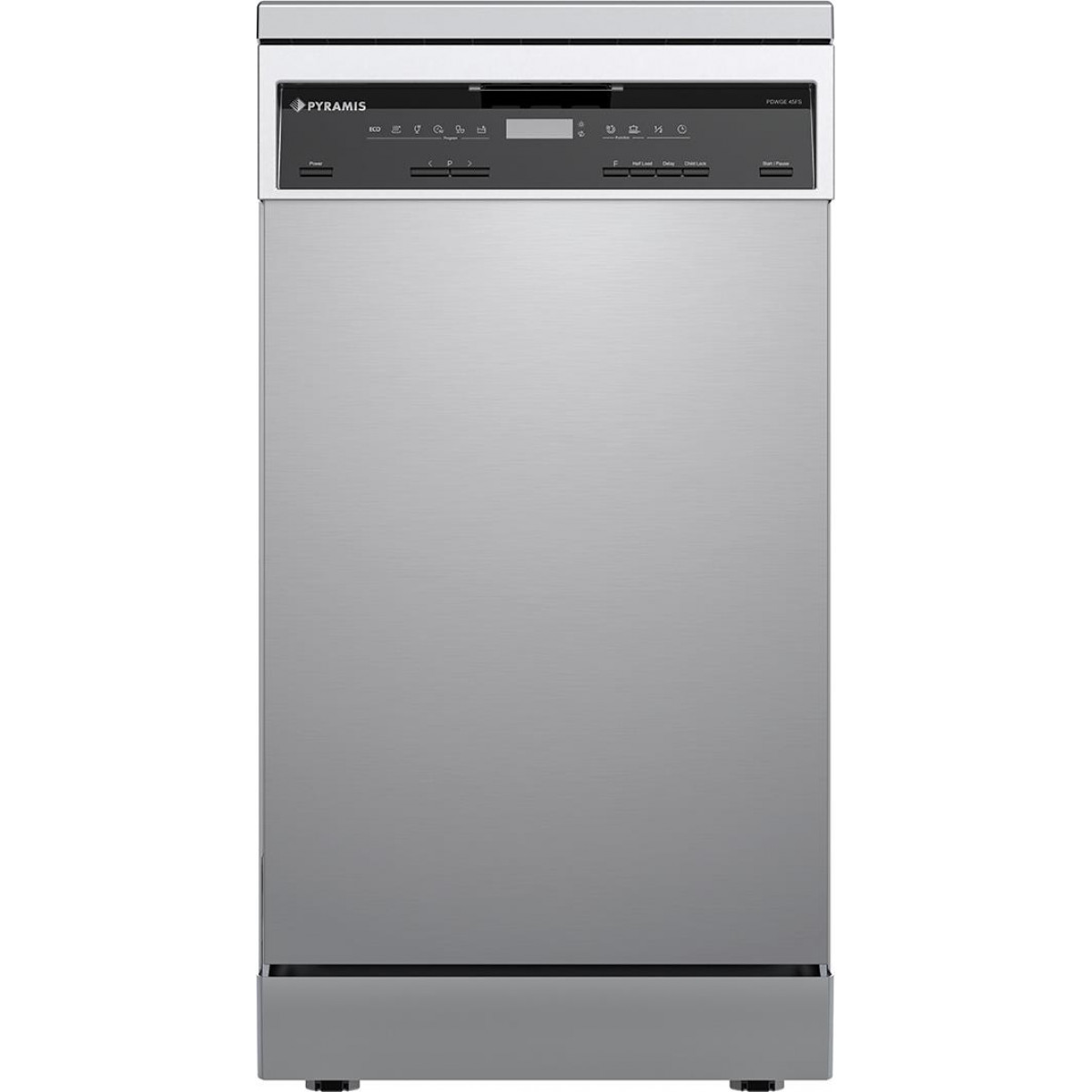 Pyramis PDWGE 45FS Ελεύθερο Πλυντήριο Πιάτων για 10 Σερβίτσια Π45cm Inox 033001461 Pyramis PDWGE 45FS Ελεύθερο Πλυντήριο Πιάτων για 10 Σερβίτσια Π45cm Inox 033001461