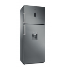WHIRLPOOL WT70E 832 X AQUA Aqua Ψυγείο Δίπορτο 419lt Total NoFrost Υ180xΠ70xΒ72.5cm Inox