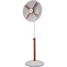 PRIMO PRSF-80620 ΜΕ ΟΡΘΟΣΤΑΤΗ 40CM ΛΕΥΚΟ-ΞΥΛΟ Ανεμιστήρες δαπέδου