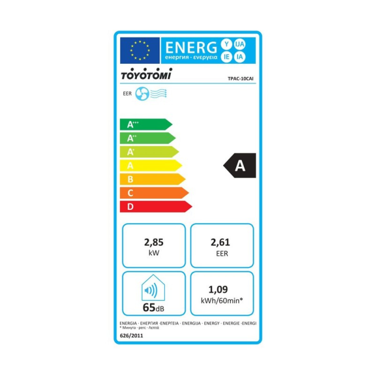 TOYOTOMI TPAC-10CAI Eiko Κλιματιστικά φορητά TOYOTOMI TPAC-10CAI Eiko Κλιματιστικά φορητά