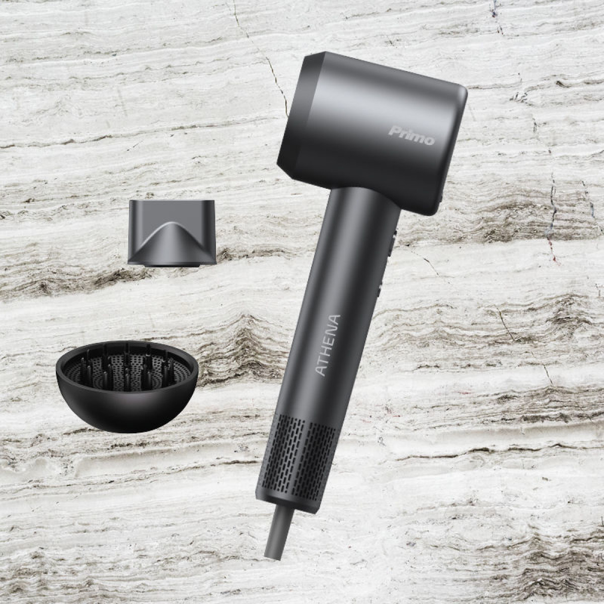 Primo PRHD-40503 1600W BLDC με λειτουργία ιονισμού Ανθρακί Σεσουάρ Primo PRHD-40503 1600W BLDC με λειτουργία ιονισμού Ανθρακί Σεσουάρ