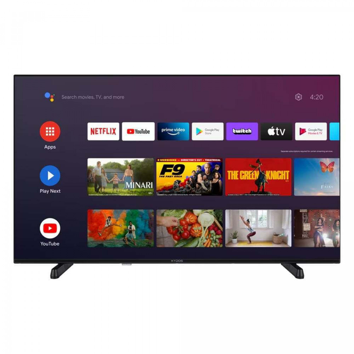 KYDOS K50GU22CQ00 50" 4K QLED Google Τηλεόραση Black KYDOS K50GU22CQ00 50" 4K QLED Google Τηλεόραση Black