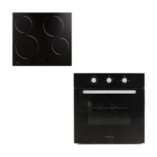 DAVOLINE OHCS 8004 BL Σετ Φούρνος + Εστία