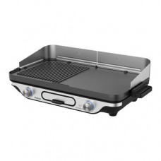 PRIMO  PRBQ-40498 Primo Επιτραπέζιο 2400W Με κάλυμμα αέρα 52.2X30.4εκ. Μαύρο/Inox Ψηστιέρες-Γκριλιέρες