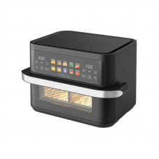 Primo PRAF-40530 Dual Zone Digital 11L 2800W με παράθυρο Inox-Μαύρη Φριτέζα Αέρος