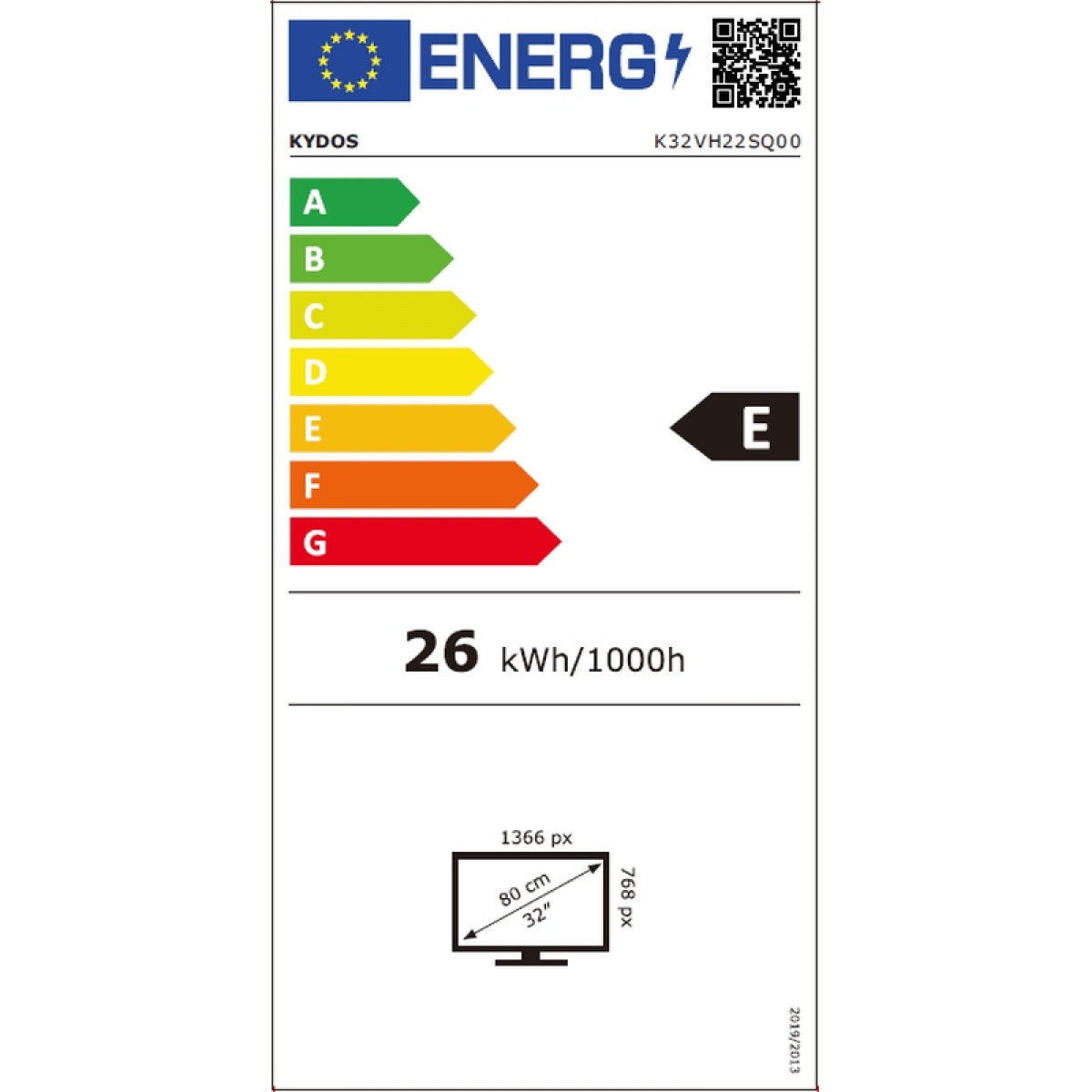 KYDOS K32VH22SQ00 Τηλεόραση KYDOS K32VH22SQ00 Τηλεόραση