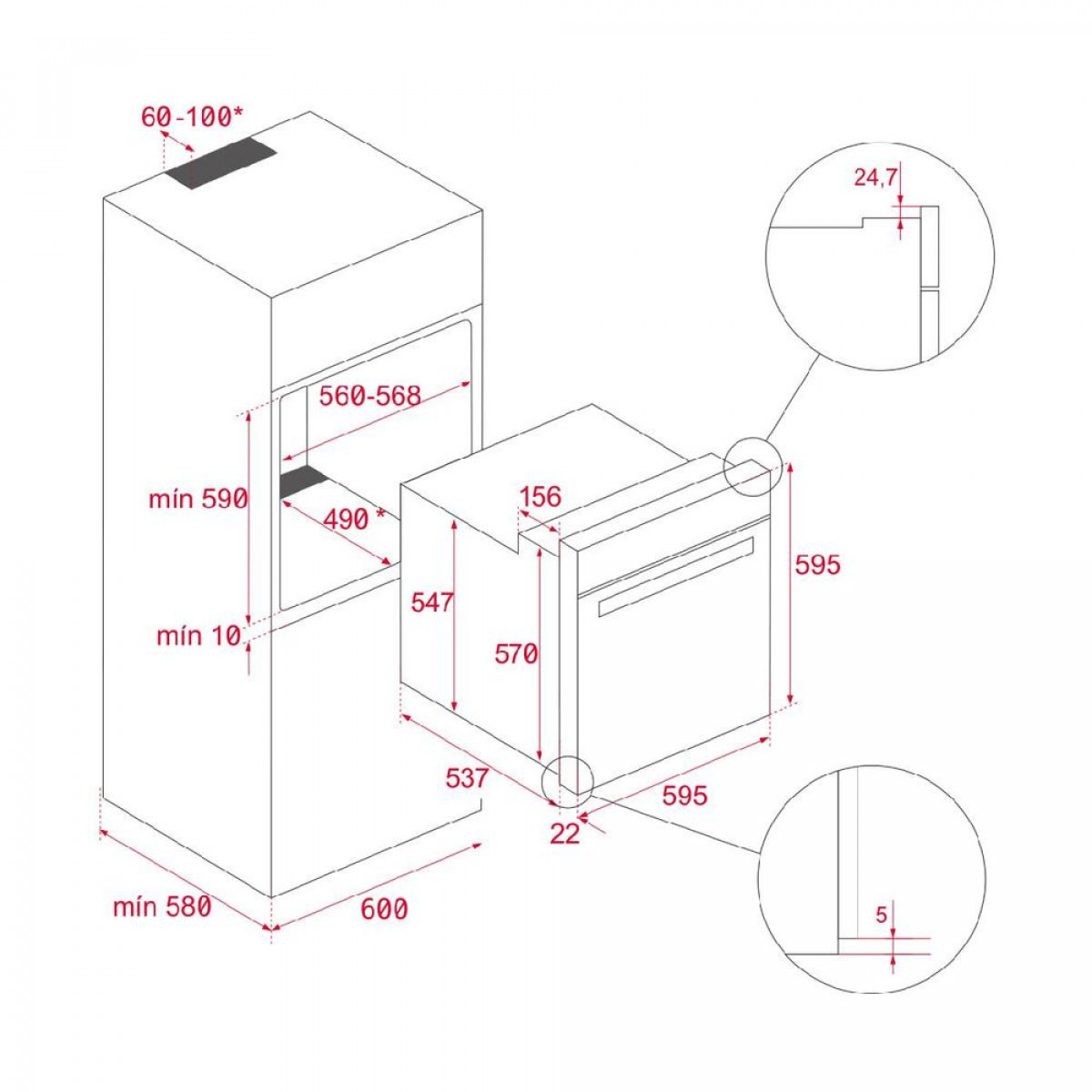 TEKA HSB 6466 SS Φούρνοι TEKA HSB 6466 SS Φούρνοι