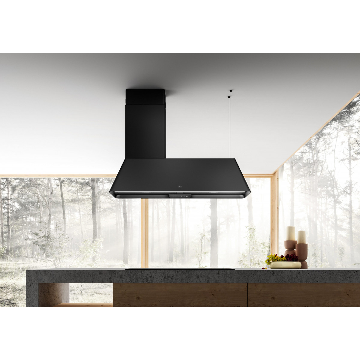 ELICA Ikona Maxxi Pure BL MAT/F/120 (PRF0171195) Νησίδες Black ELICA Ikona Maxxi Pure BL MAT/F/120 (PRF0171195) Νησίδες Black