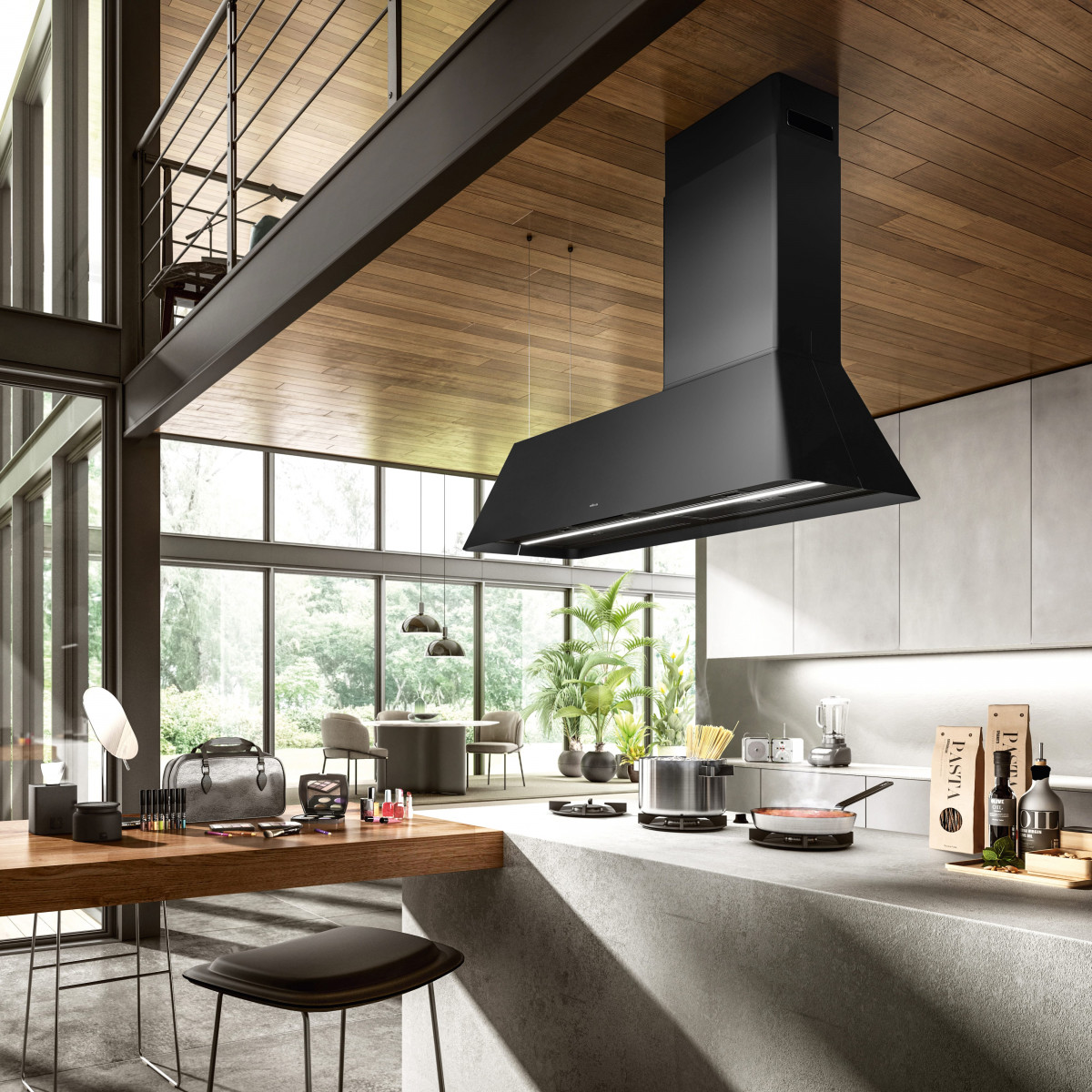ELICA Ikona Maxxi Pure BL MAT/F/120 (PRF0171195) Νησίδες Black ELICA Ikona Maxxi Pure BL MAT/F/120 (PRF0171195) Νησίδες Black