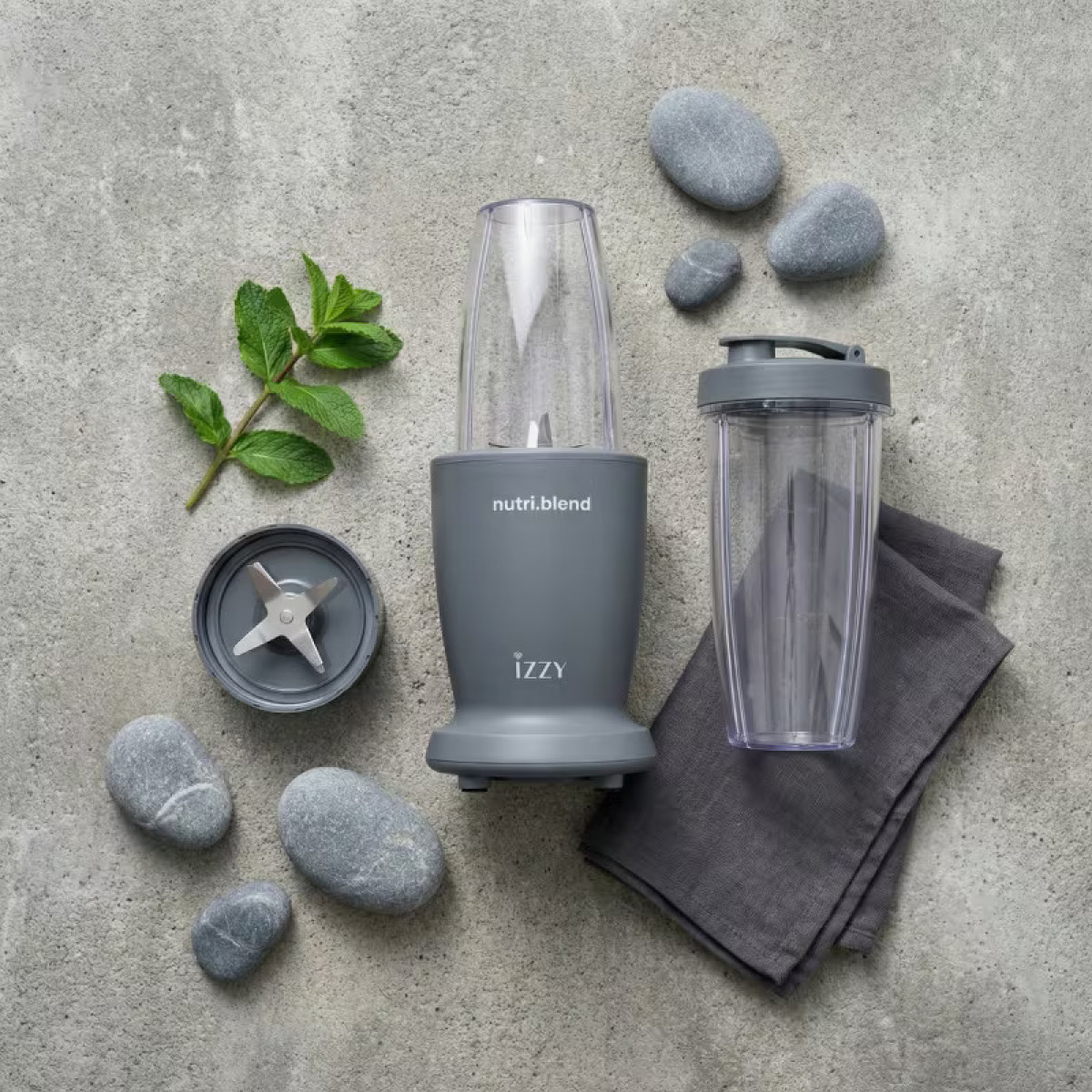 IZZY IZ-6503 GREY (225208) NUTRIBLEND Μπλέντερ 540ml 600W IZZY IZ-6503 GREY (225208) NUTRIBLEND Μπλέντερ 540ml 600W