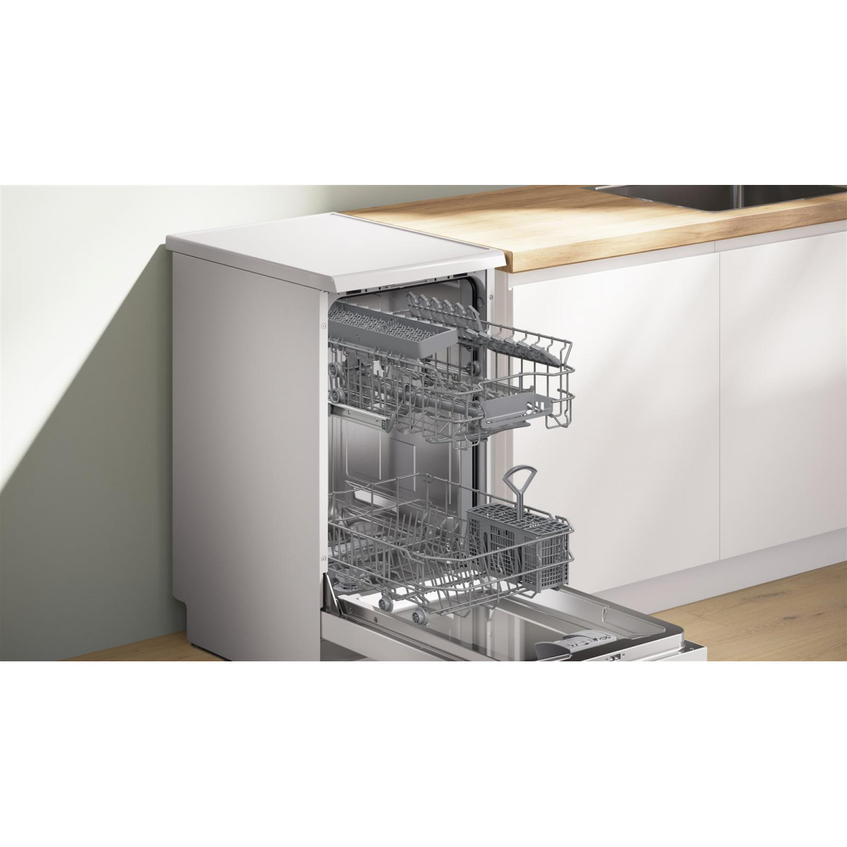 Bosch SPS2HKW55E Πλυντήριο πιάτων με Wi-Fi για 10 Σερβίτσια Π45cm Λευκό Bosch SPS2HKW55E Πλυντήριο πιάτων με Wi-Fi για 10 Σερβίτσια Π45cm Λευκό