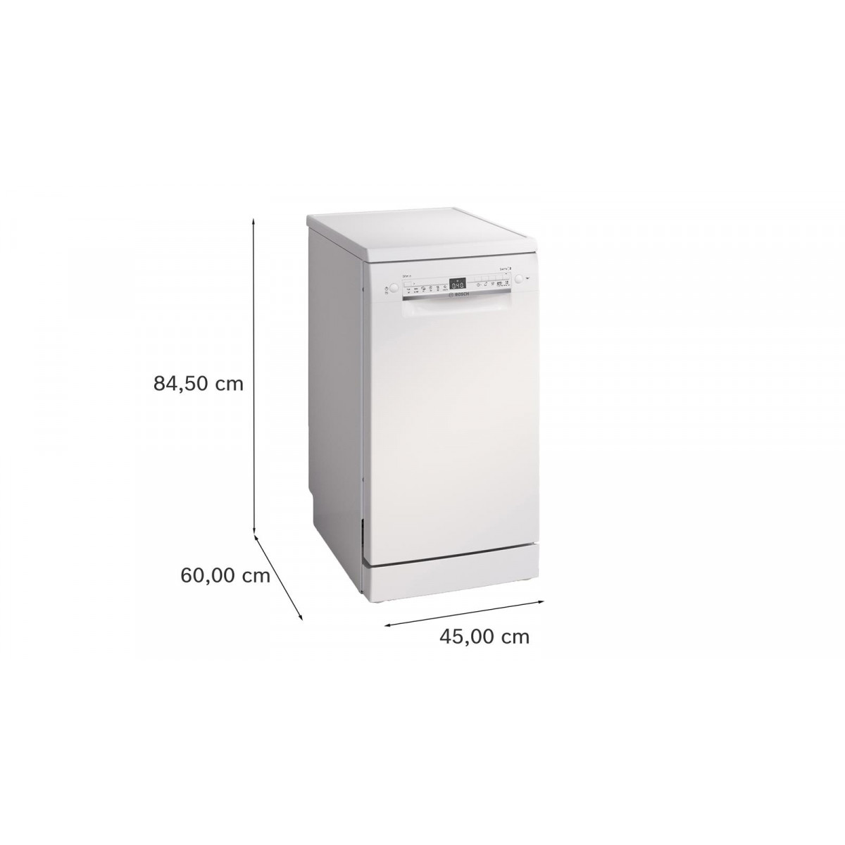 Bosch SPS2HKW55E Πλυντήριο πιάτων με Wi-Fi για 10 Σερβίτσια Π45cm Λευκό Bosch SPS2HKW55E Πλυντήριο πιάτων με Wi-Fi για 10 Σερβίτσια Π45cm Λευκό