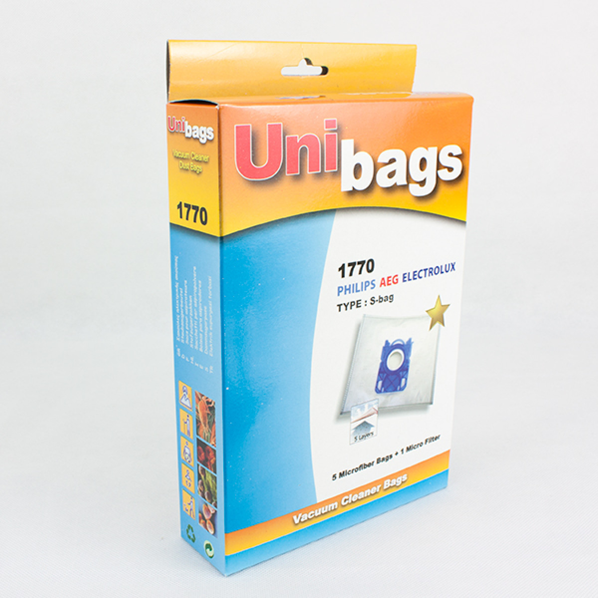 UNIBAG 1770 AEG, ELECTROLUX, PHILIPS s-bag UNIBAG 1770 AEG, ELECTROLUX, PHILIPS s-bag