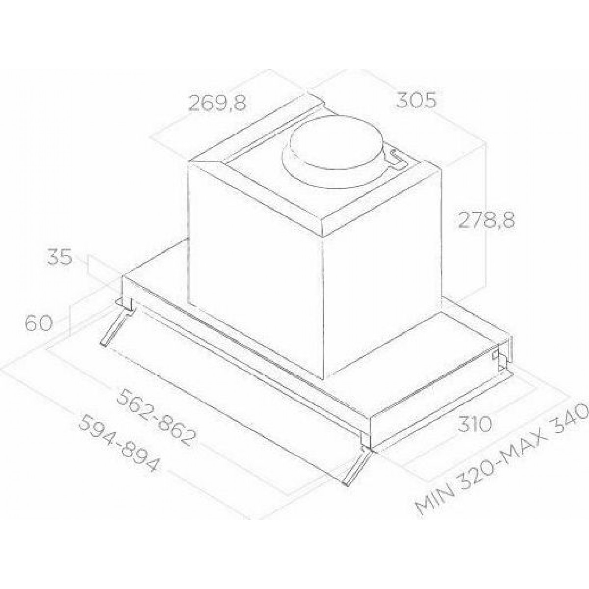 Elica Boxin IX/A/60 Μηχανισμός Απορρόφησης 60cm Inox PRF0097835B Elica Boxin IX/A/60 Μηχανισμός Απορρόφησης 60cm Inox PRF0097835B
