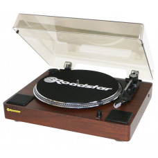 Roadstar TT-260SPK Πικάπ με Προενίσχυση και Ενσωματωμένα Ηχεία Καφέ