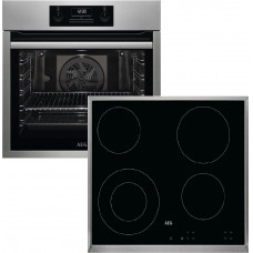 AEG BES331111M+HK624010XB SET Φούρνος και Εστία