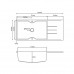 Sanitec Ultra Granite 817 1B1D (116x50cm) 35.PIETRA Sanitec Ultra Granite 817 1B1D (116x50cm) 35.PIETRA