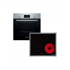 BOSCH HBA514BS3 +PKE645BA2E Set φούρνος και εστία