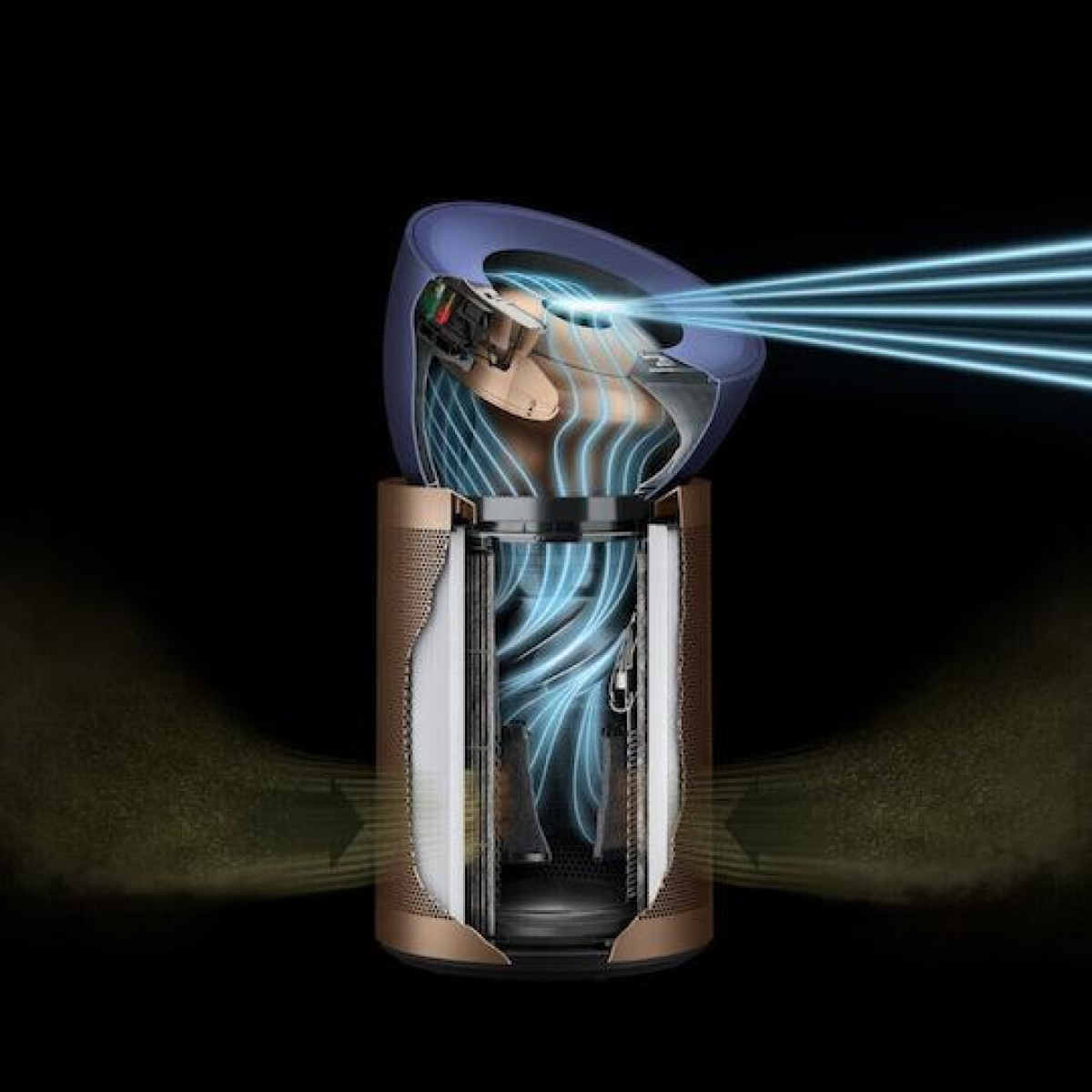 Dyson BP04 Big+Quiet Formaldehyde Καθαριστής Αέρα Blue/Gold 410624-01 Dyson BP04 Big+Quiet Formaldehyde Καθαριστής Αέρα Blue/Gold 410624-01