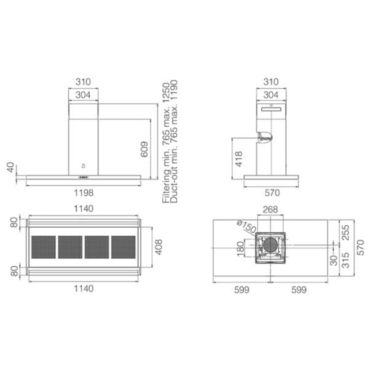 Elica Thin Island IX/A/120 Απορροφητήρας Νησίδας PRF0144973 Elica Thin Island IX/A/120 Απορροφητήρας Νησίδας PRF0144973