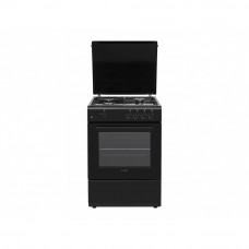 Hyundai HCGC25V-72604G/BL Κουζίνα Αερίου 75lt Π60εκ. Μαύρη