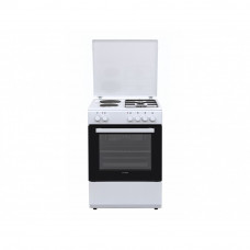 Hyundai HCGC25V-72622E/W Κουζίνα Μικτή 65lt με Εστίες Αερίου & Ρεύματος Π60εκ. Λευκή