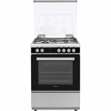 Hyundai HCGC25V-72631E/X Κουζίνα 65lt με Εστίες Αερίου 3+1 Π60εκ. Silver