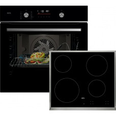 AEG Σετ Φούρνος & Εστία  OS6CB531AB & HK624000XB