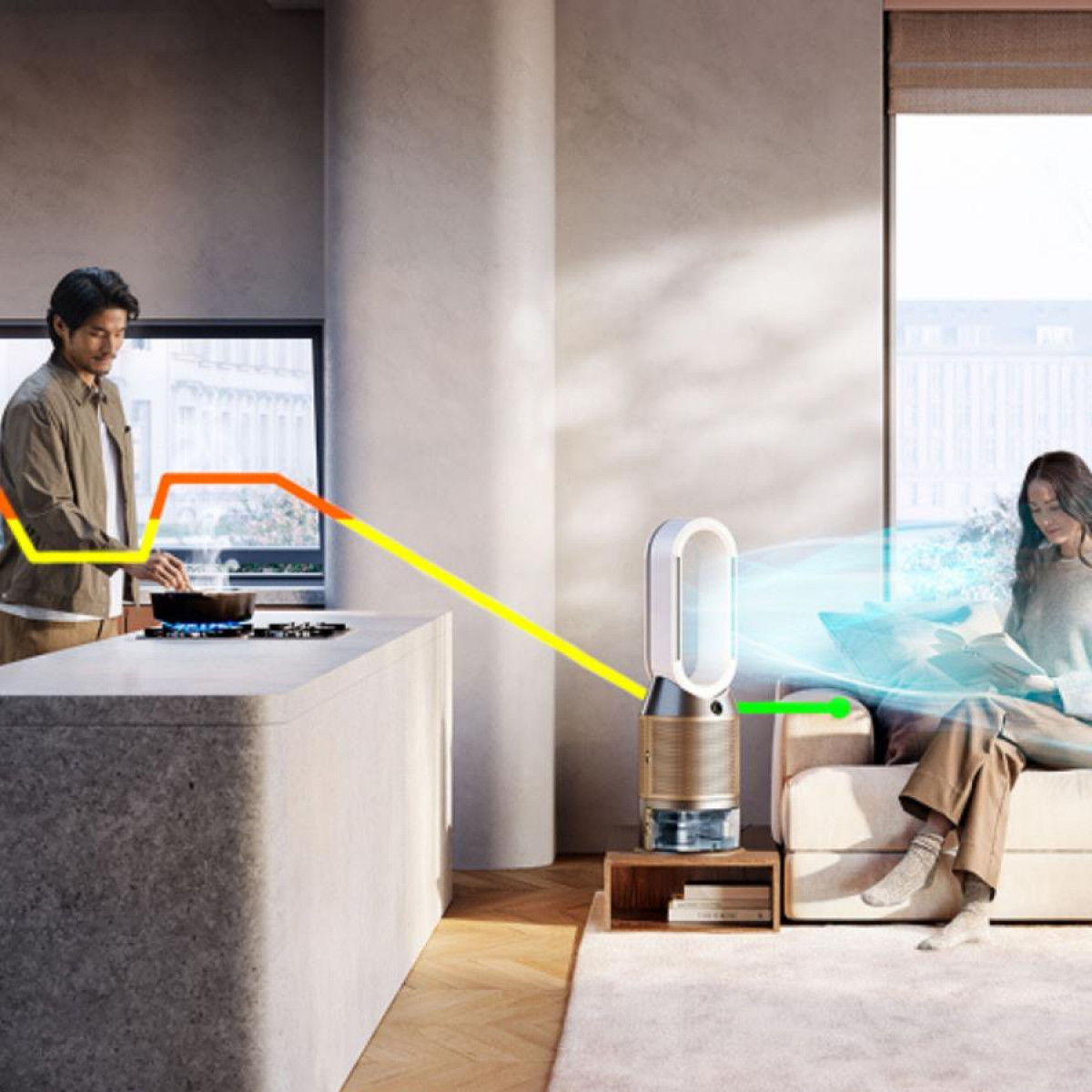 Dyson PH05 Purifier Humidify+Cool PH2 De-NOx Καθαριστής Αέρα-Υγραντήρας 45W White/Gold 545007-01 Dyson PH05 Purifier Humidify+Cool PH2 De-NOx Καθαριστής Αέρα-Υγραντήρας 45W White/Gold 545007-01
