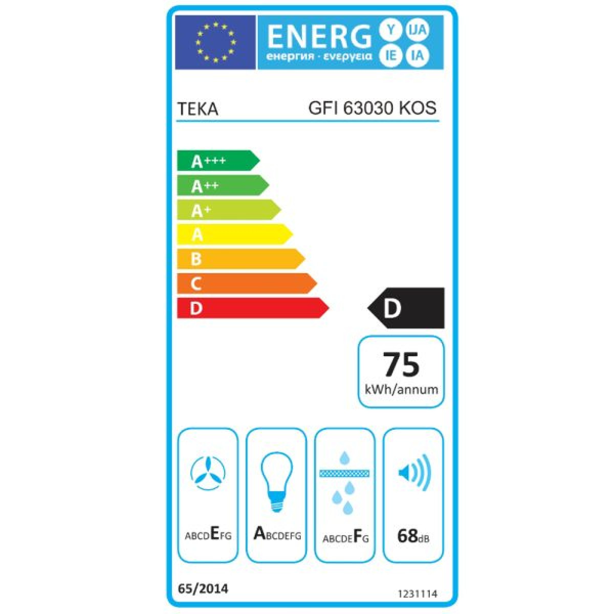 TEKA GFI 63030 KOS BK ΜΗΧΑΝΙΣΜΟΣ ΑΠΟΡΡΟΦΗΣΗΣ 60CM TEKA GFI 63030 KOS BK ΜΗΧΑΝΙΣΜΟΣ ΑΠΟΡΡΟΦΗΣΗΣ 60CM