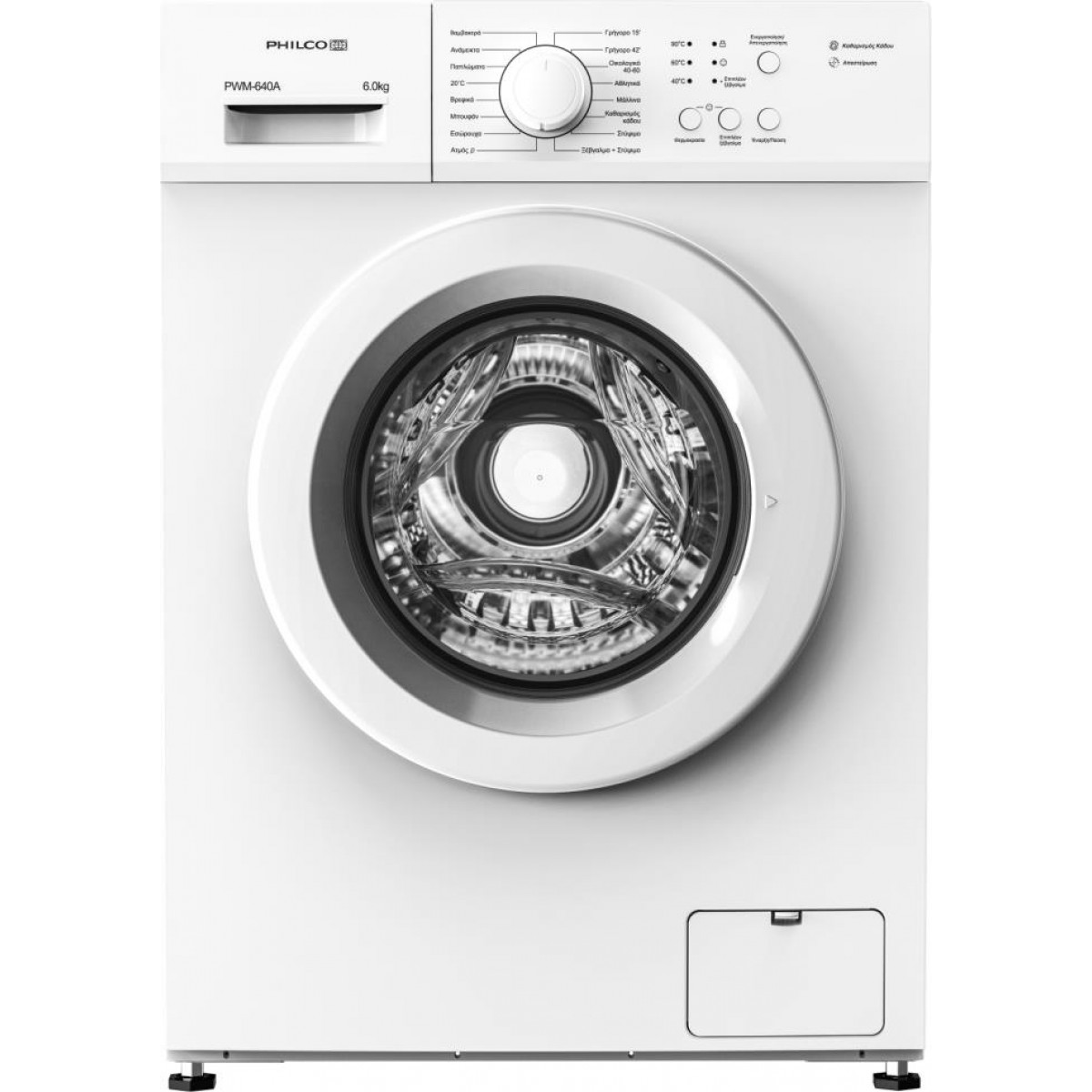 Philco PWM-640A Πλυντήριο Ρούχων 6kg με Ατμό 1000 Στροφών Philco PWM-640A Πλυντήριο Ρούχων 6kg με Ατμό 1000 Στροφών