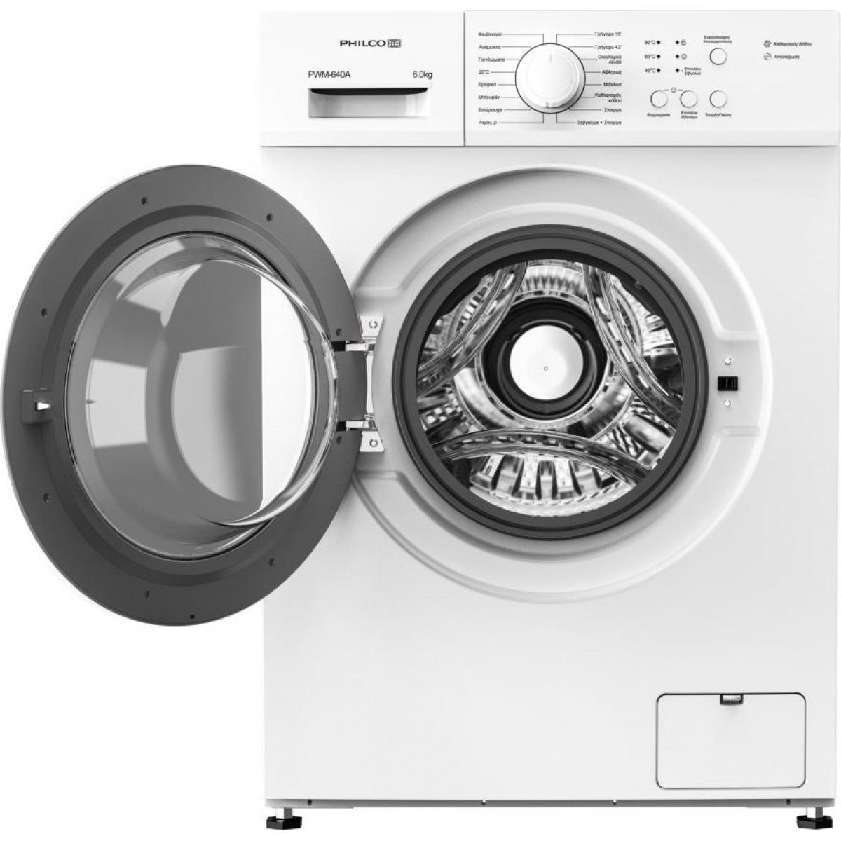 Philco PWM-640A Πλυντήριο Ρούχων 6kg με Ατμό 1000 Στροφών Philco PWM-640A Πλυντήριο Ρούχων 6kg με Ατμό 1000 Στροφών